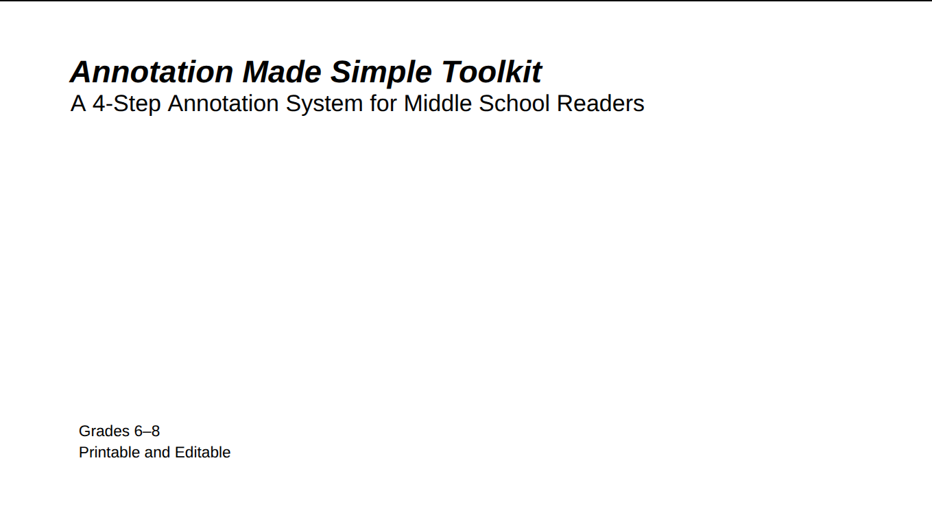 Annotation Made Simple (Middle School Edition) - Image 2